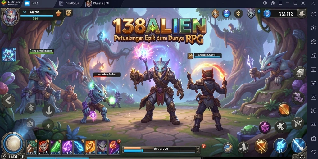 Tampilan gameplay menakjubkan dari 138ALIEN dengan pertarungan strategis.