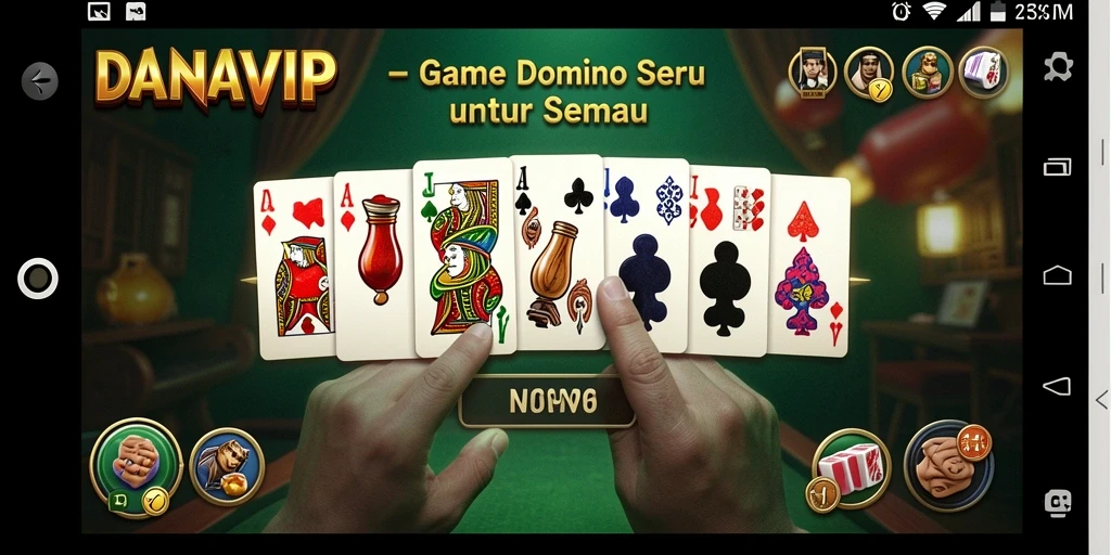 Tampilan permainan Domino di DANAVIP yang seru dan interaktif.