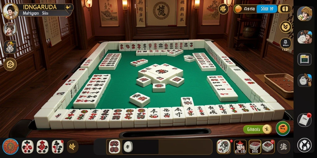 Gameplay menarik dari IDNGARUDA yang menampilkan permainan Mahjong.