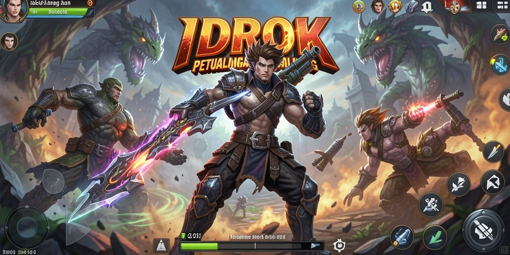 Tampilan menegangkan saat bertarung melawan monster di IDROK.