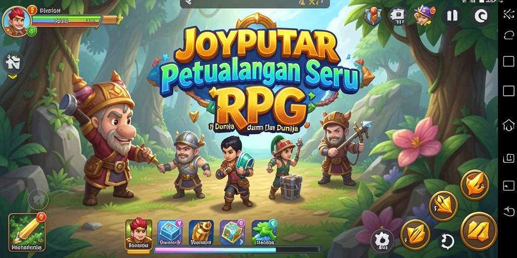 Tangkapan layar menampilkan aksi mendebarkan di JOYPUTAR.