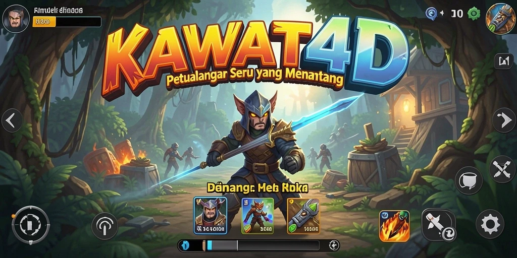 Gameplay seru KAWAT4D dengan grafis menawan dan petualangan mendebarkan.