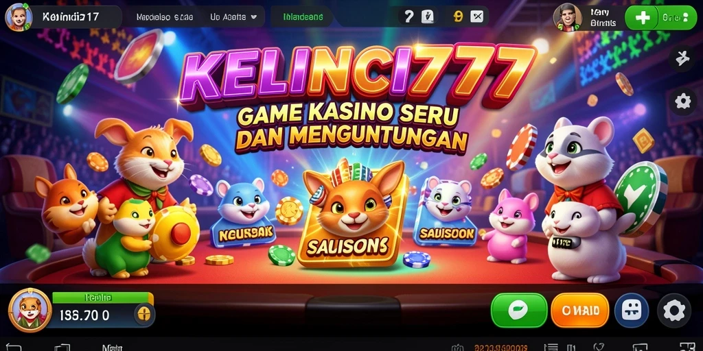 Screenshot gameplay KELINCI777 yang menampilkan keseruan bermain Kasino.