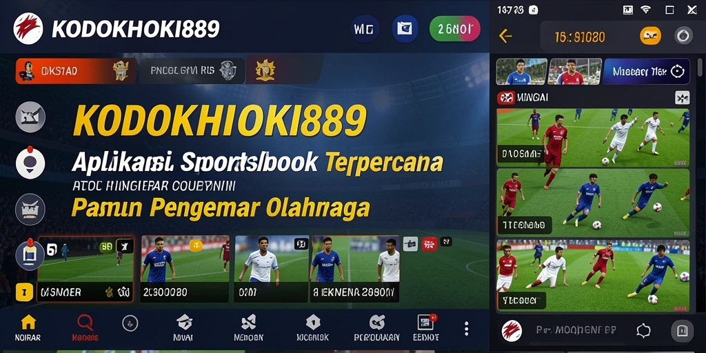Tampilan antarmuka menarik dari gameplay KODOKHOKI889 saat bertaruh olahraga.