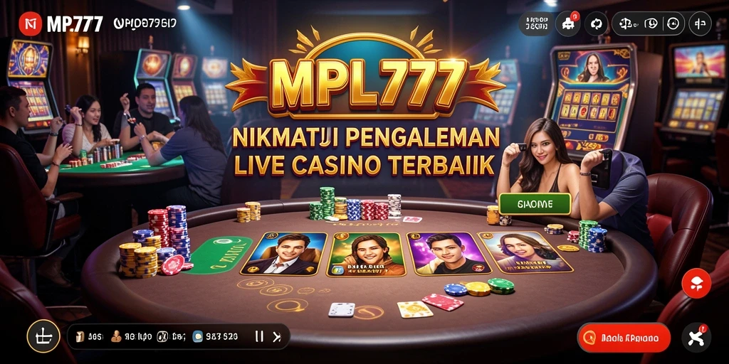 Tampilan gameplay Live Casino MPL777 yang menarik dan interaktif.