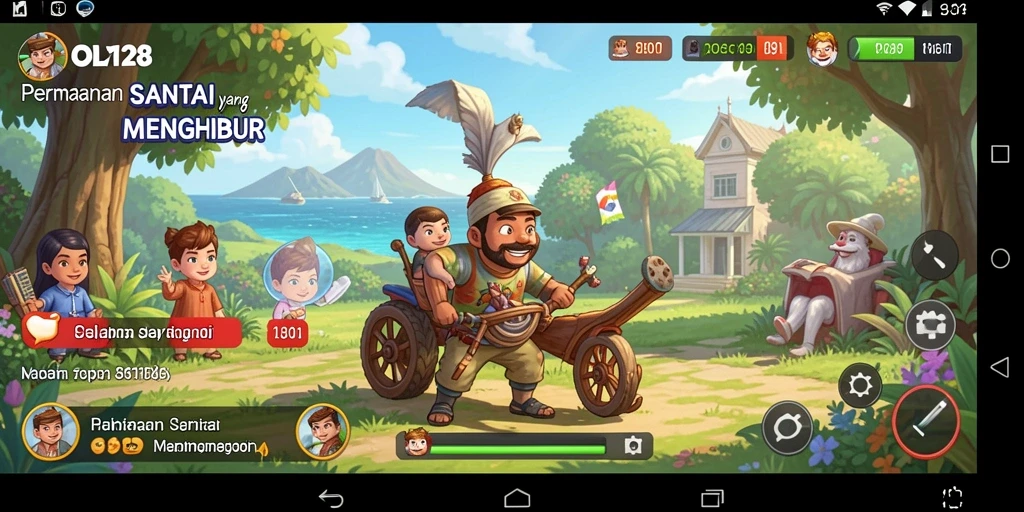 Tangkapan layar OLX128 yang menunjukkan gameplay seru dan menarik.
