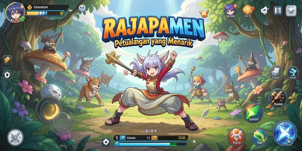 Tampilan menarik dari gameplay RAJAPAMEN yang penuh aksi.