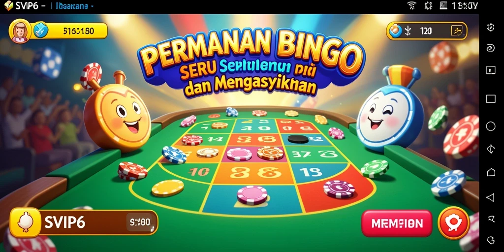 Tampilan gameplay Bingo yang menarik dan interaktif di SVIP6.