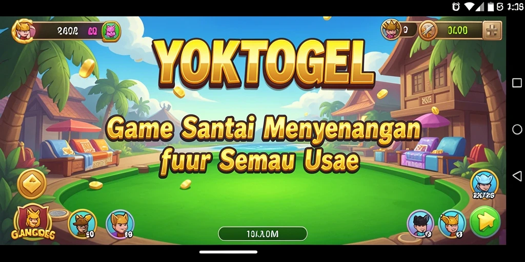 Screenshot YOKTOGEL menampilkan gameplay seru yang menghibur.